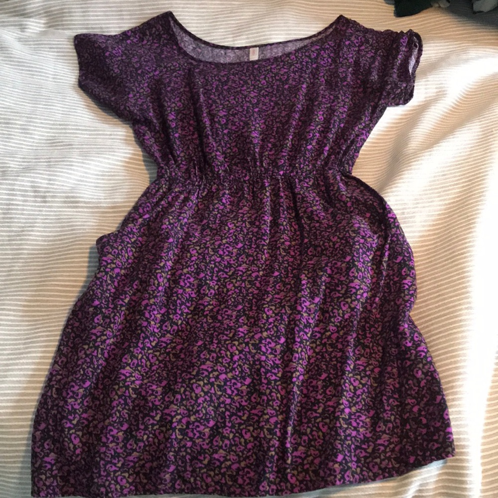 Target’s purple leopard printed dress with pockets
